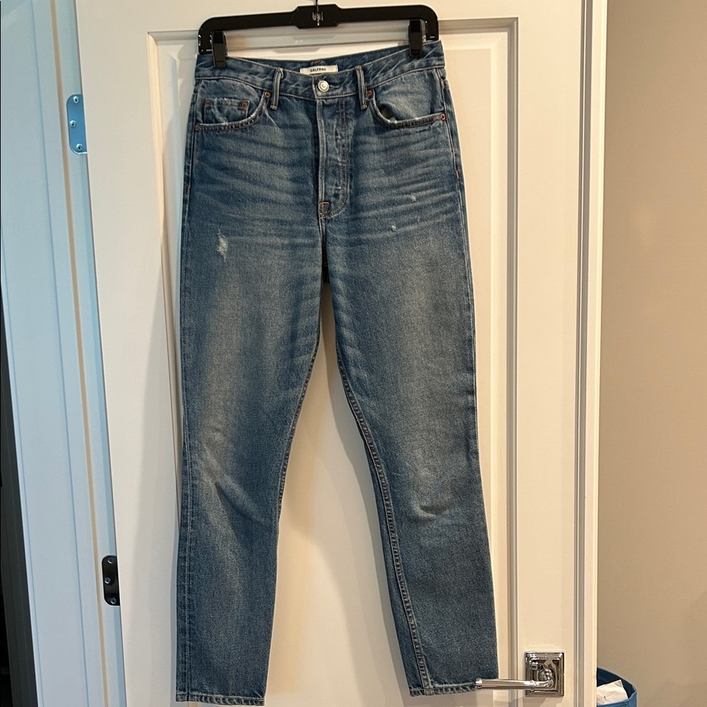 GRLFRND Classic Blue Straight Leg Jeans